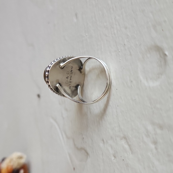 Beautiful NWOT Native American Navajo Handmade Turquoise & Sterling Ring 💙💚🤎 - Picture 4 of 12